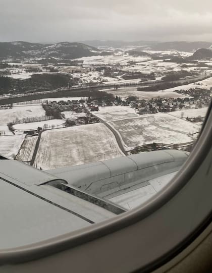 Leticia cambió el Mediterráneo por bosques nevados.