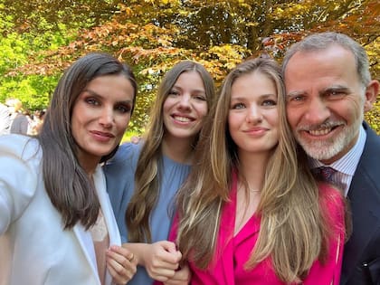 Letizia tomó una selfie y enamoró a todos sus seguidores