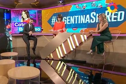 Leuco, Santillán y Geuna cuando los tres estaban al frente de Telenoche