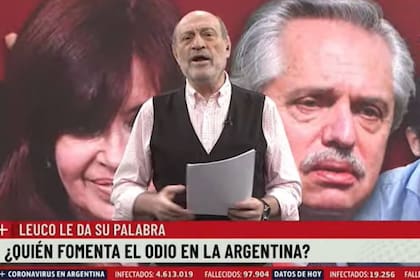 Leuco se preguntó en su editorial de El diario de Leuco quíén era el que fomentaba el odio en la Argentina, si los que protestan o los representantes del Gobierno