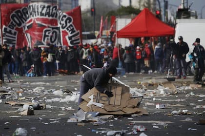 Levantan el acampe en la 9 de Julio