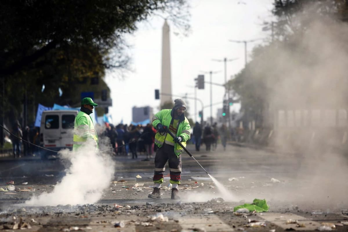 Levantan el acampe en la 9 de Julio