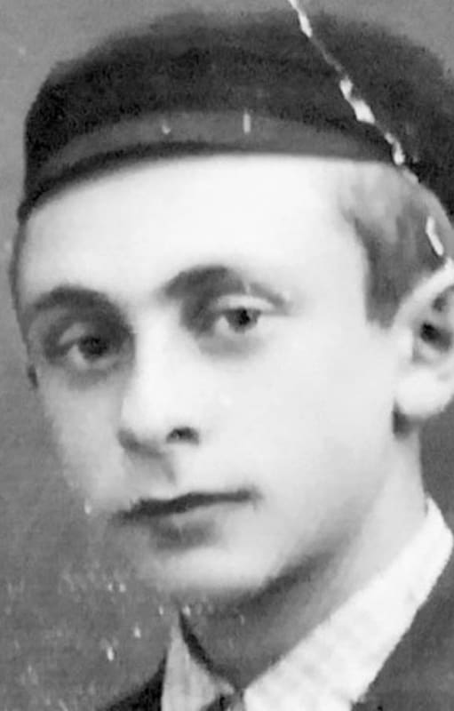 Levi Lerman en un retrato que se tomó antes de comenzar el horror de la Segunda Guerra Mundial