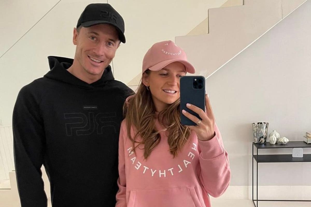 Lewandowski y su esposa comparten la pasión por el deporte