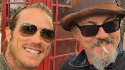 Lewis con su compañero de filmación Tommy Flanagan