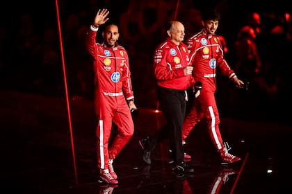 Lewis Hamilton, Frédéric Vasseur y Charles Leclerc, miradas diferentes sobre el presente de Ferrari