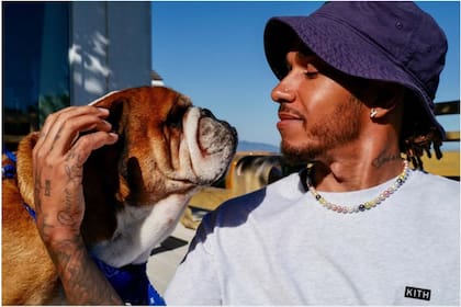 Lewis Hamilton y Roscoe