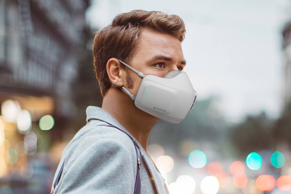 LG presenta en la Argentina la mascarilla PuriCare, un accesorio equipado con filtros y un sistema de ventilación activa