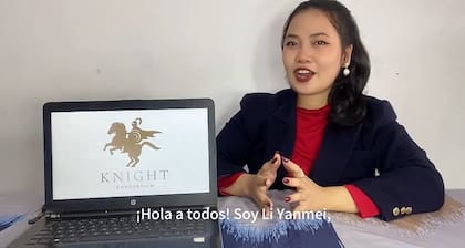 "Li Yanmei". Captura del video difundido por el Knight Consortium