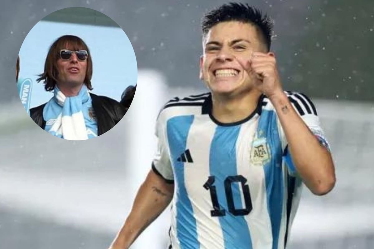 Liam Gallagher recibió, en sus redes sociales, a Claudio Echeverri quien firmó contrato con el Manchester City