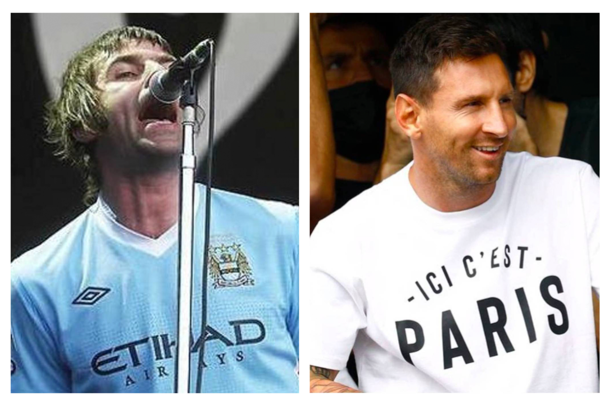 Liam Gallagher y Lionel Messi