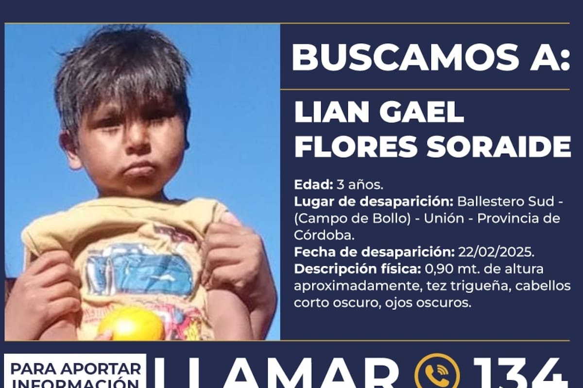 Lian Gael Flores Soraide desapareció hace dos meses