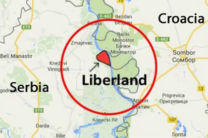 Liberland está ubicado en la frontera entre Serbia y Croacia