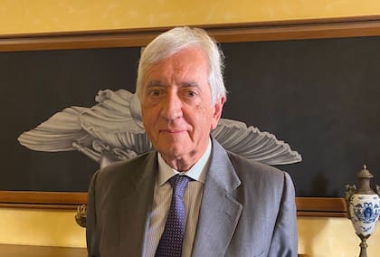 Libero Milone, en el estudio de su abogado en Roma