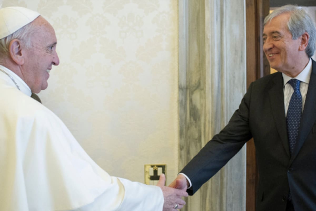 Libero Milone y el Papa Francisco