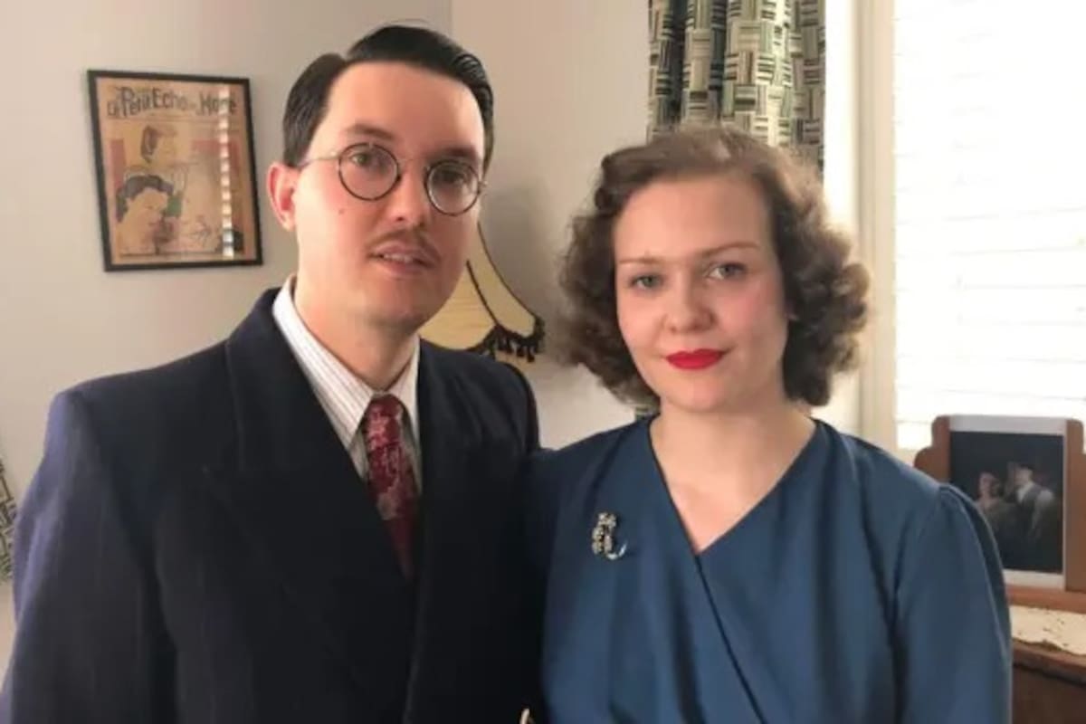 Liberty Avery y Greg Kirby dicen que su amor por los años 40 ha crecido a lo largo de su relación