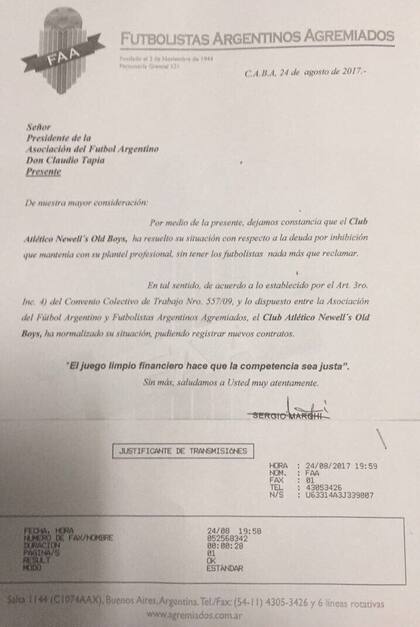 Libre deuda emitido el jueves pasado por FAA