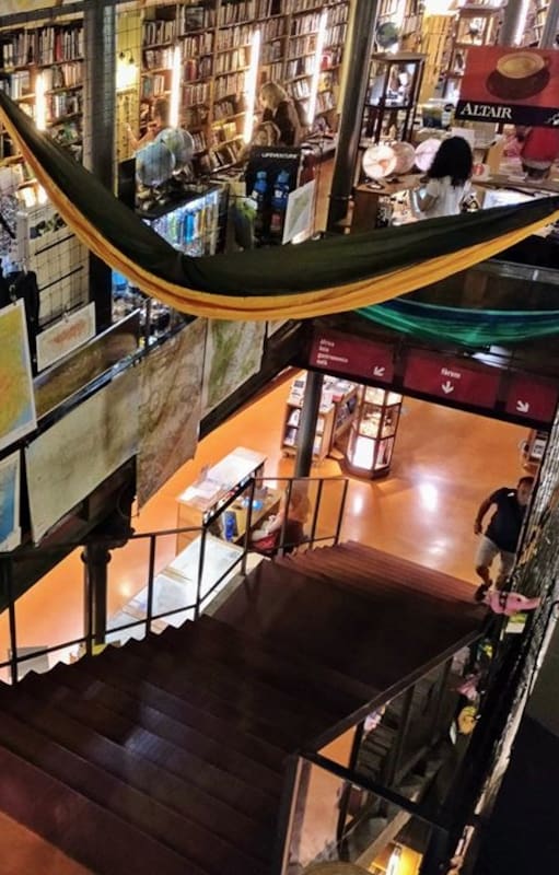 Librería Altair, especializada en literatura de viajes, en Barcelona