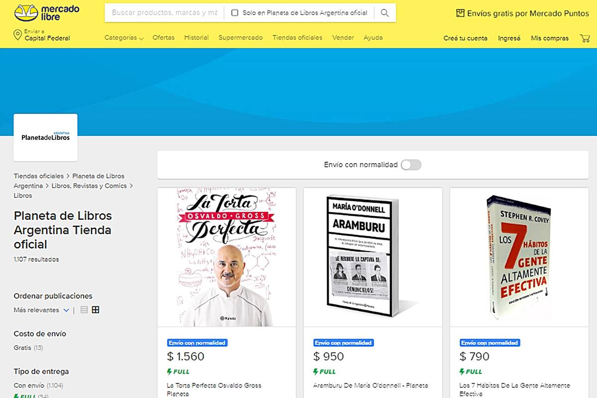 Librerías en alerta porque la editorial Planeta vende en Mercado Libre