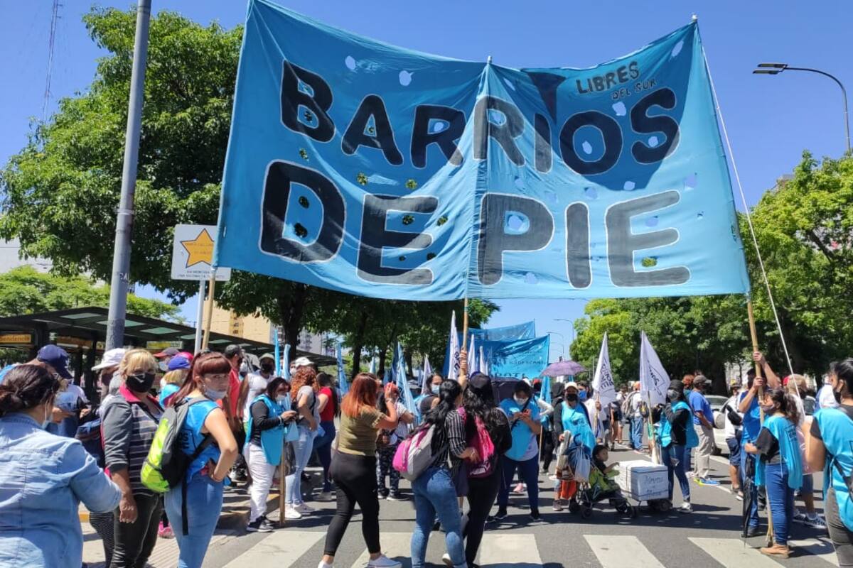 Libres del Sur y Barrios de Pie se movilizaron a los supermercados