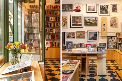 Libros, vinilos y piezas gráficas conviven bajo una excelente curaduría en su espacio.