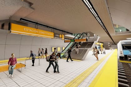 Licitan la obra para la línea F de subte (render)