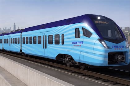 Líderes cívicos y empresariales de Chicago presentaron O'Hare Flyer, una propuesta de transporte que busca establecer una conexión ferroviaria rápida entre el centro de Chicago y el aeropuerto