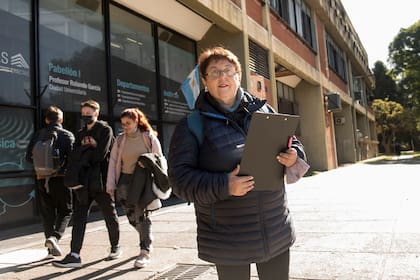 Lidia Jacob (71) estudia Ciencias Matemáticas en Exactas de la UBA