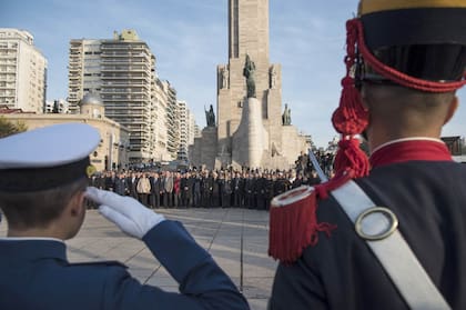 Acto por el Día de la Bandera en Rosario