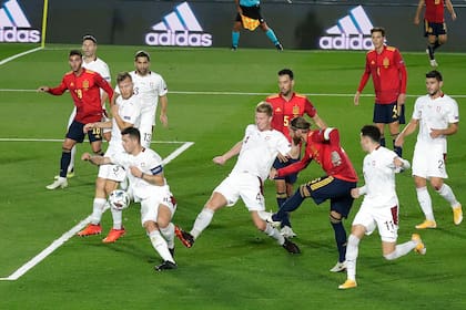 España derrotó por 1-0 a Suiza, por la tercera fecha de la Liga de Naciones de Europa