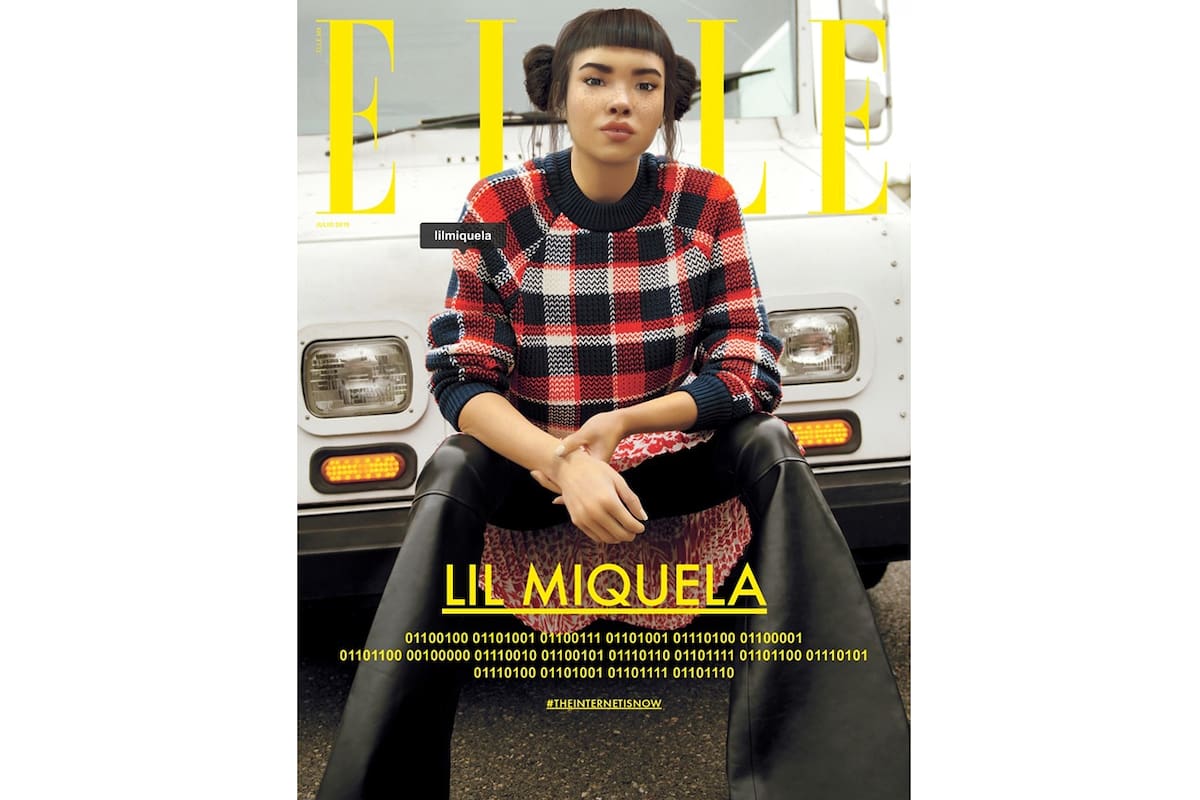 Lil Miquela es la chica de tapa de Elle México de julio; una celebridad en código digital