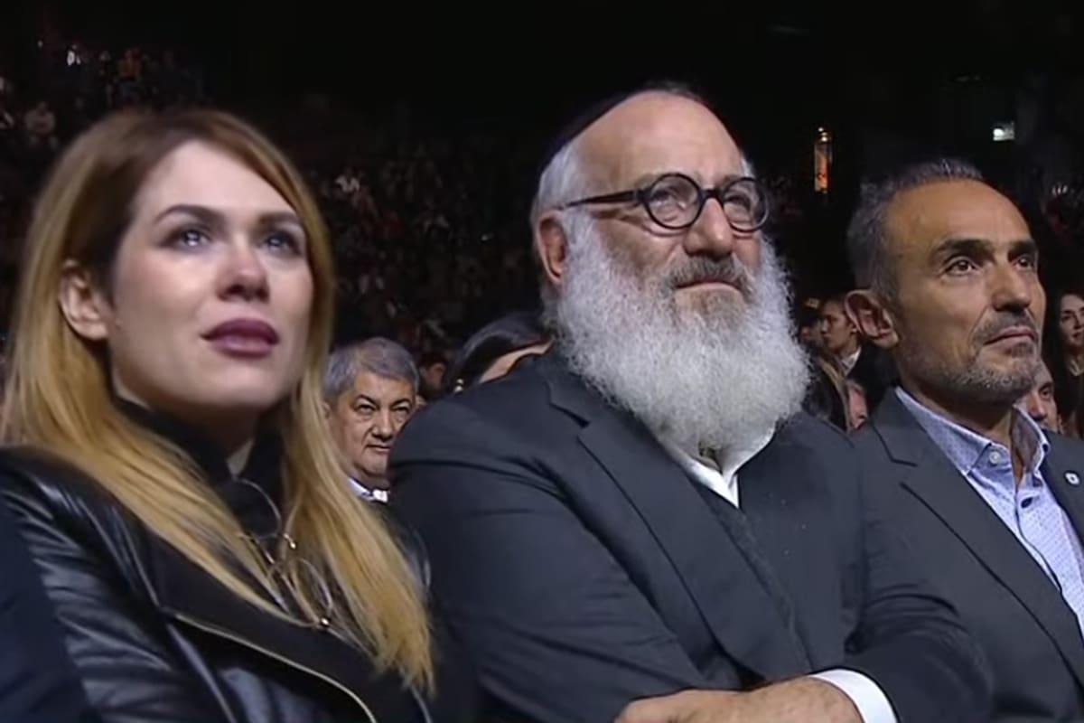 Lilia Lemoine, emocionada en el Luna Park