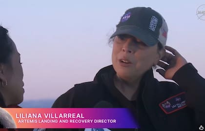 Liliana Villarreal, directora de aterrizaje y recuperación de la misión Artemis II