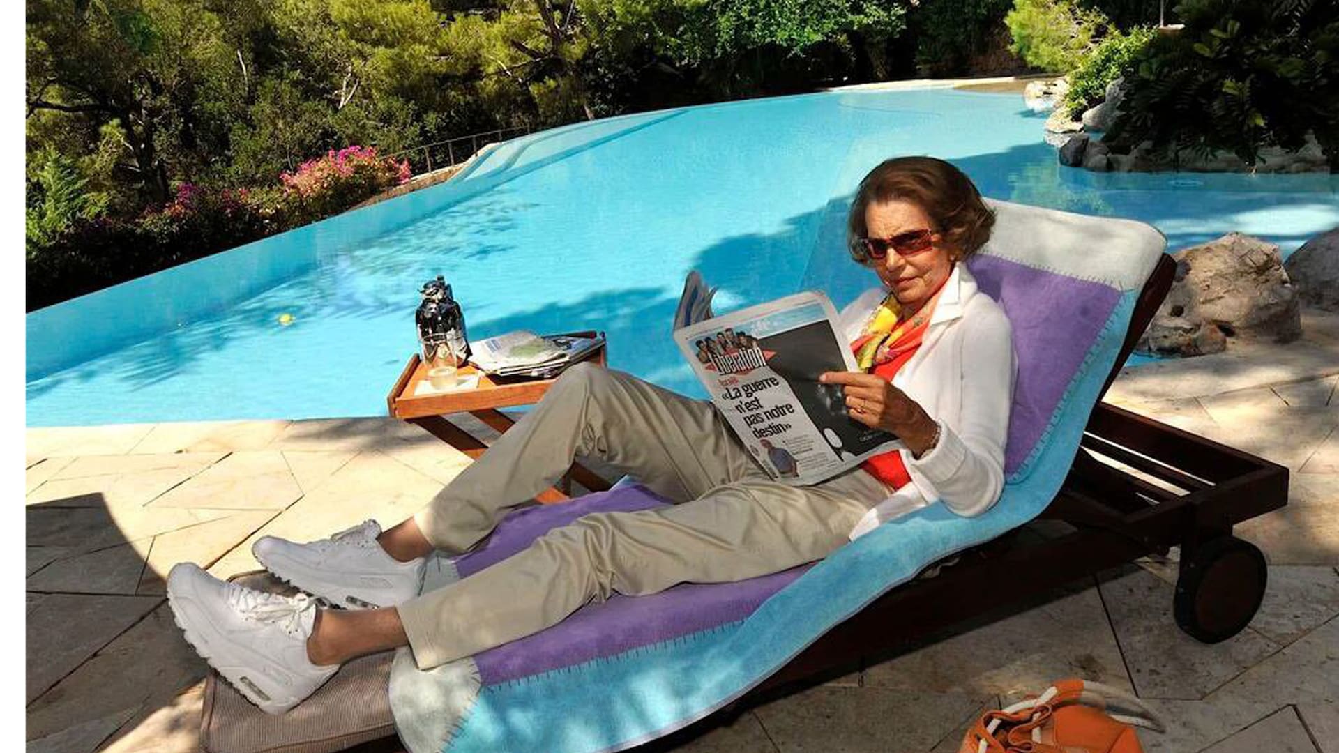 Liliane Henriette Charlotte Schueller Bettencourt en su mansión