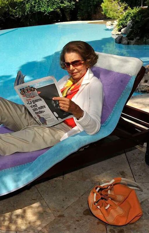 Liliane Henriette Charlotte Schueller Bettencourt en su mansión