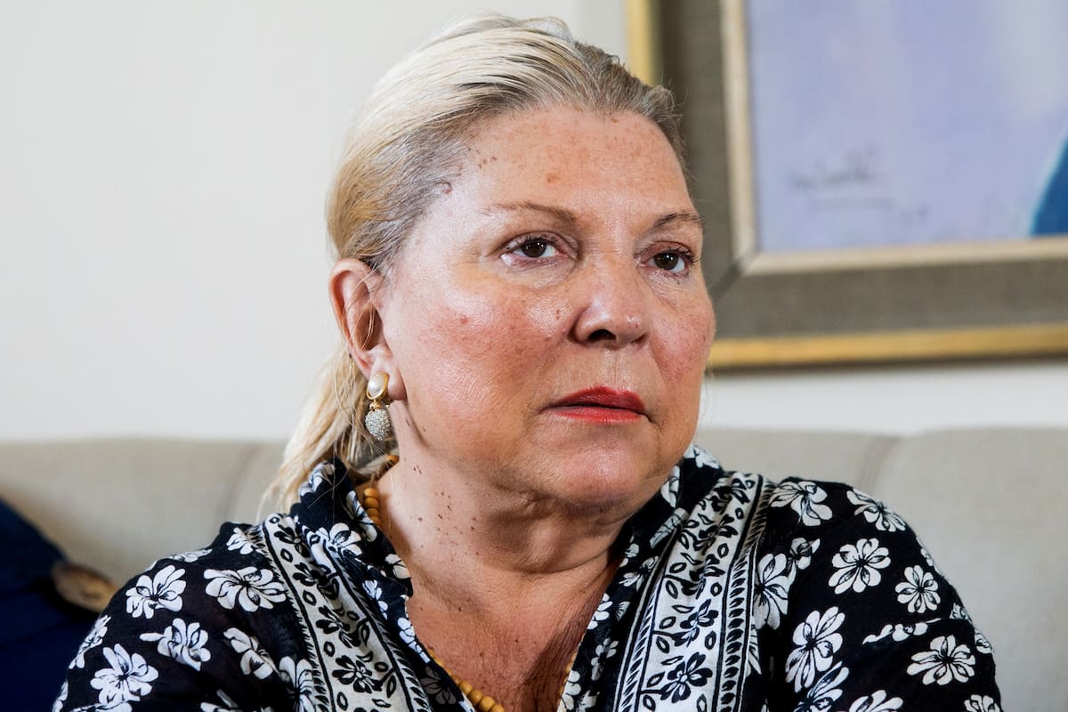 Lilita Carrió, indignada