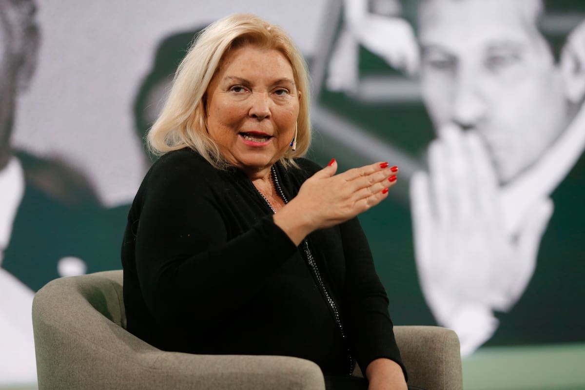 Lilita Carrió en el programa Mesa Chica