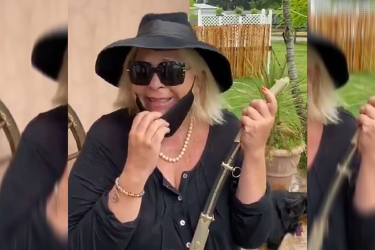 Lilita Carrió subió un video donde se la ve "vestida de pistolera"