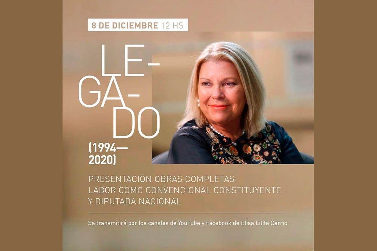 Lilita presentará un libro.