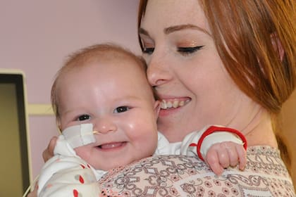 Lillian nació con un tumor que ya no muestra rastros