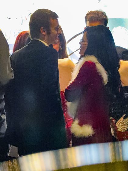 Lily Allen junto a Jonah Freud, en una fiesta de Navidad que se celebró este viernes en Londres
