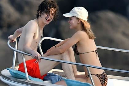 Lily-Rose Depp y Chalamet en septiembre del año pasado