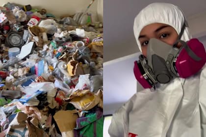 Limpiaron una casa que acumuló basura durante un año y descubrieron algo que los horrorizó