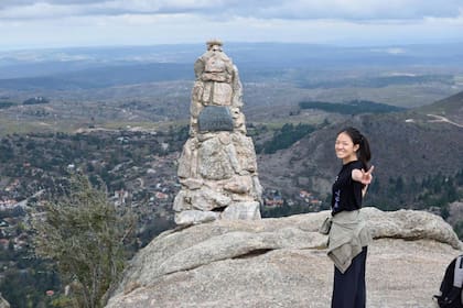 Lin en La Cumbrecita, Córdoba, cuando vivía en la Argentina