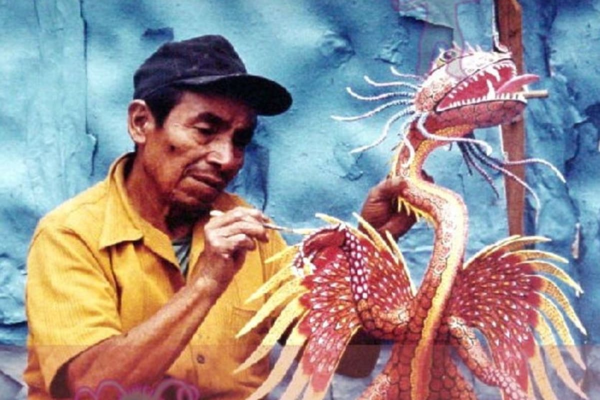 Linares López desarrolló su arte con los alebrijes