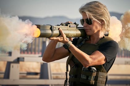 Linda Hamilton, en una escena de Terminator: destino oculto