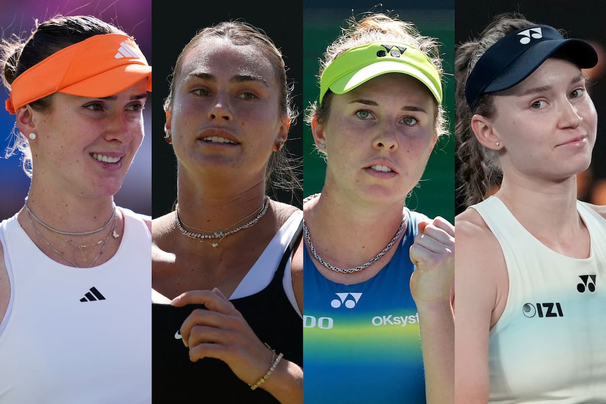 Linda Noskova, Aryna Sabalenka, Elina Svitolina y Elena Rybakina son las cuatro mejores del Masters 1000 femenino de Indian Wells 2026