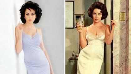Lindsay Lohan se puso en la piel de Elizabeth Taylor