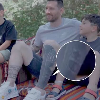 Lionel Messi y un... ¿nuevo tatuaje?