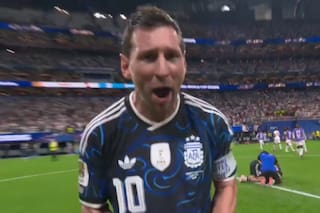 El desahogo de Messi tras el agónico triunfo de la Argentina ante Inglaterra para meterse en la final